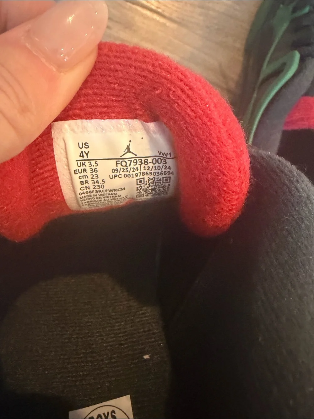 NWOT Kids Air Jordan 4 RM (size 4Y)